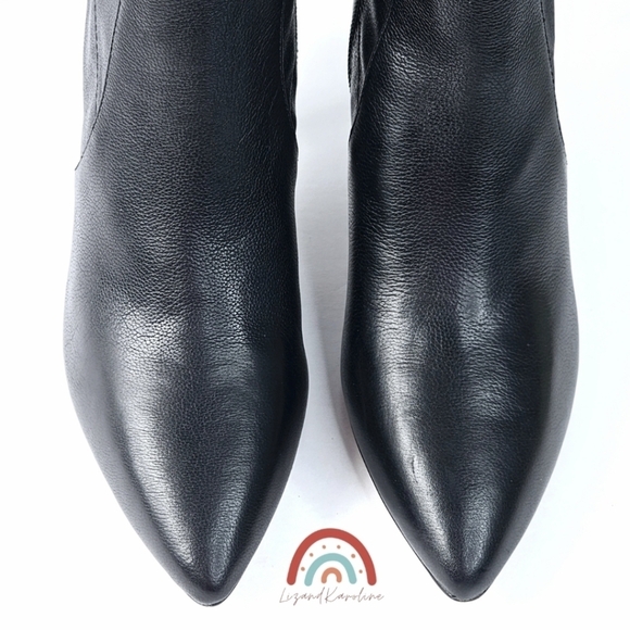 New! Madewell The Justine Ankle Boot in Black Leather - Picture 9 of 16